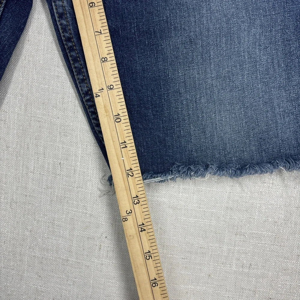 Levis Shorts Mens W38 Blue Slim Straight‎ Denim Cut Offs 511 Frayed